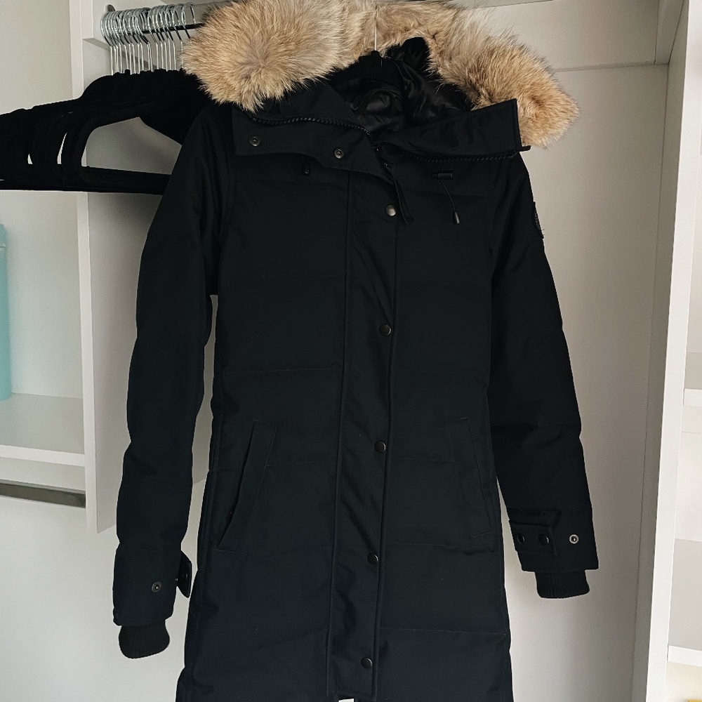 NEW - Canada Goose Black Shelburne Parka 2XS (Black Label)